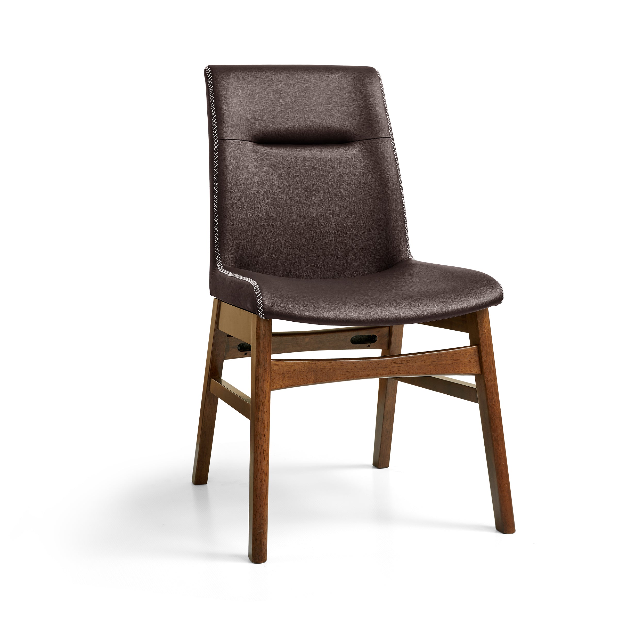 Subrtex Leather  Waterproof Modern Dining Chairs(Set of 2)