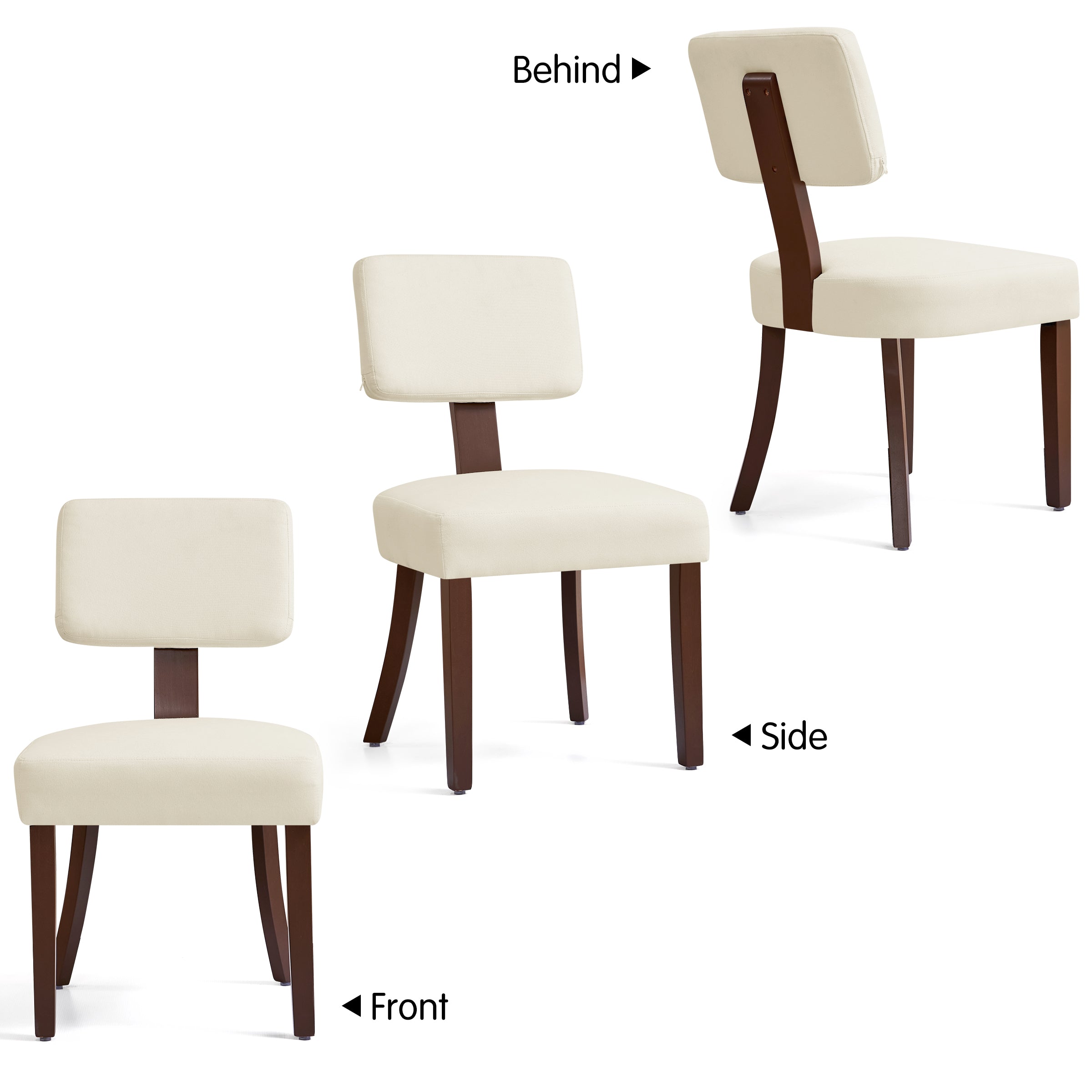 Subrtex Dining Chairs Set of 2, Mid Century Modern Dining Chairs,  Kitchen & Dining Room Chairs