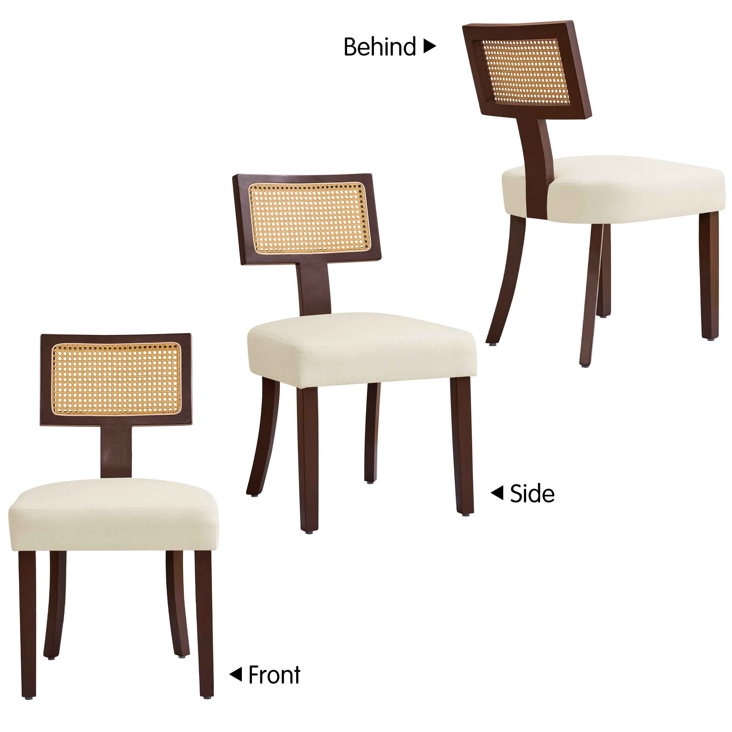 Subrtex Dining Chairs Set of 2, Mid Century Modern Dining Chairs,  Kitchen & Dining Room Chairs