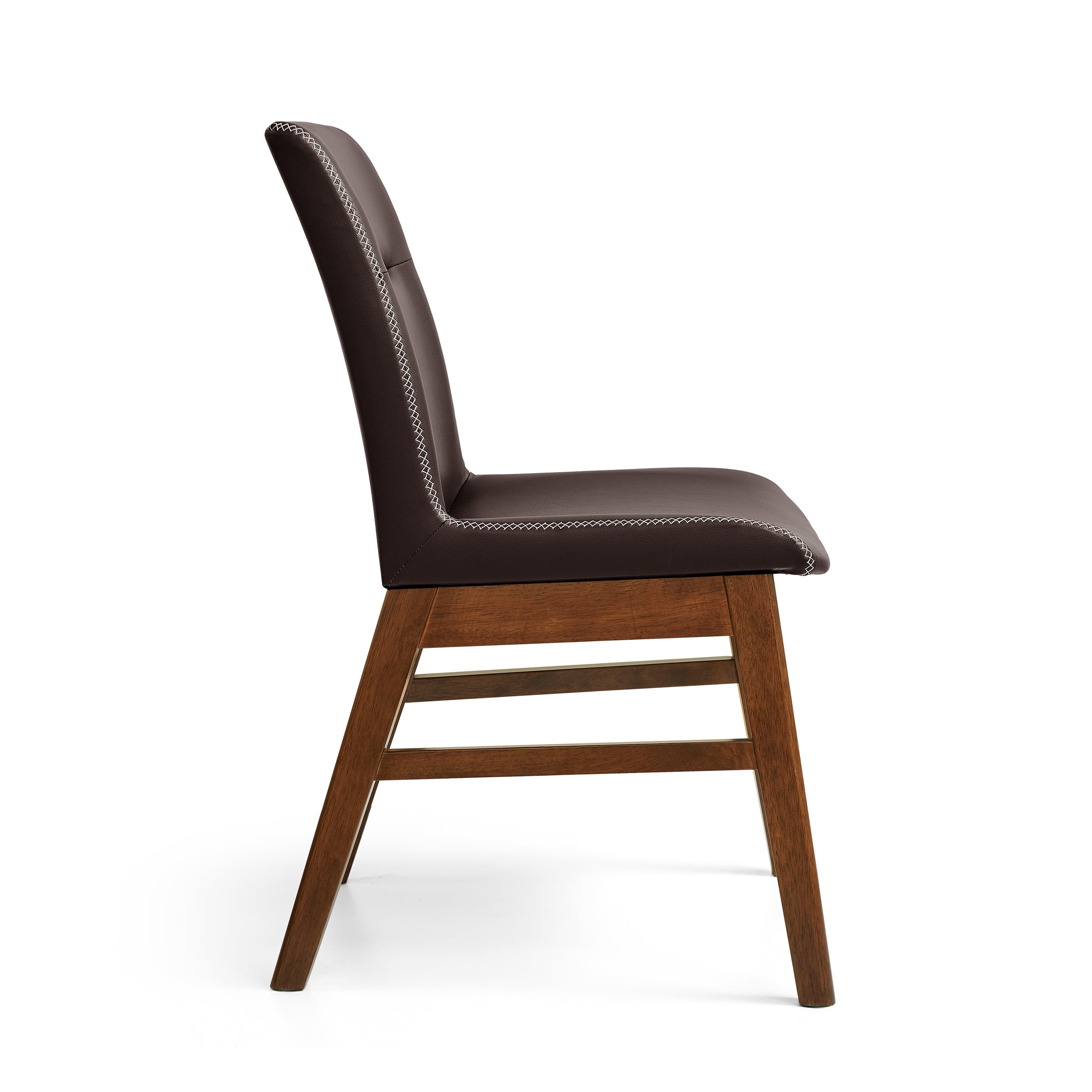 Subrtex Leather  Waterproof Modern Dining Chairs(Set of 2)