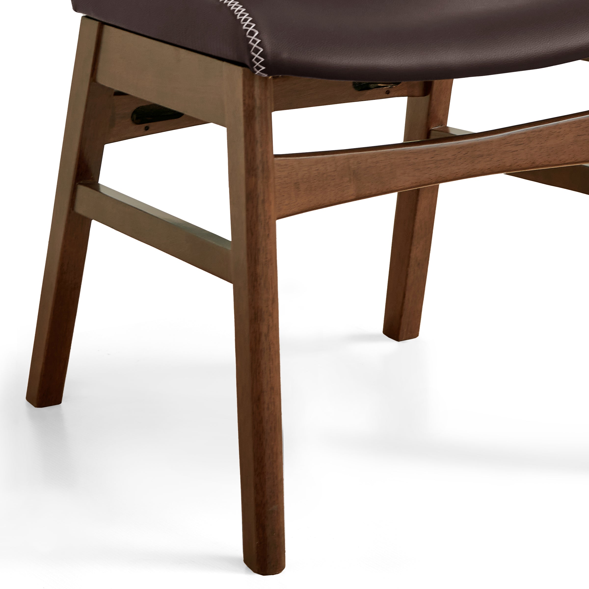 Subrtex Leather  Waterproof Modern Dining Chairs(Set of 2)