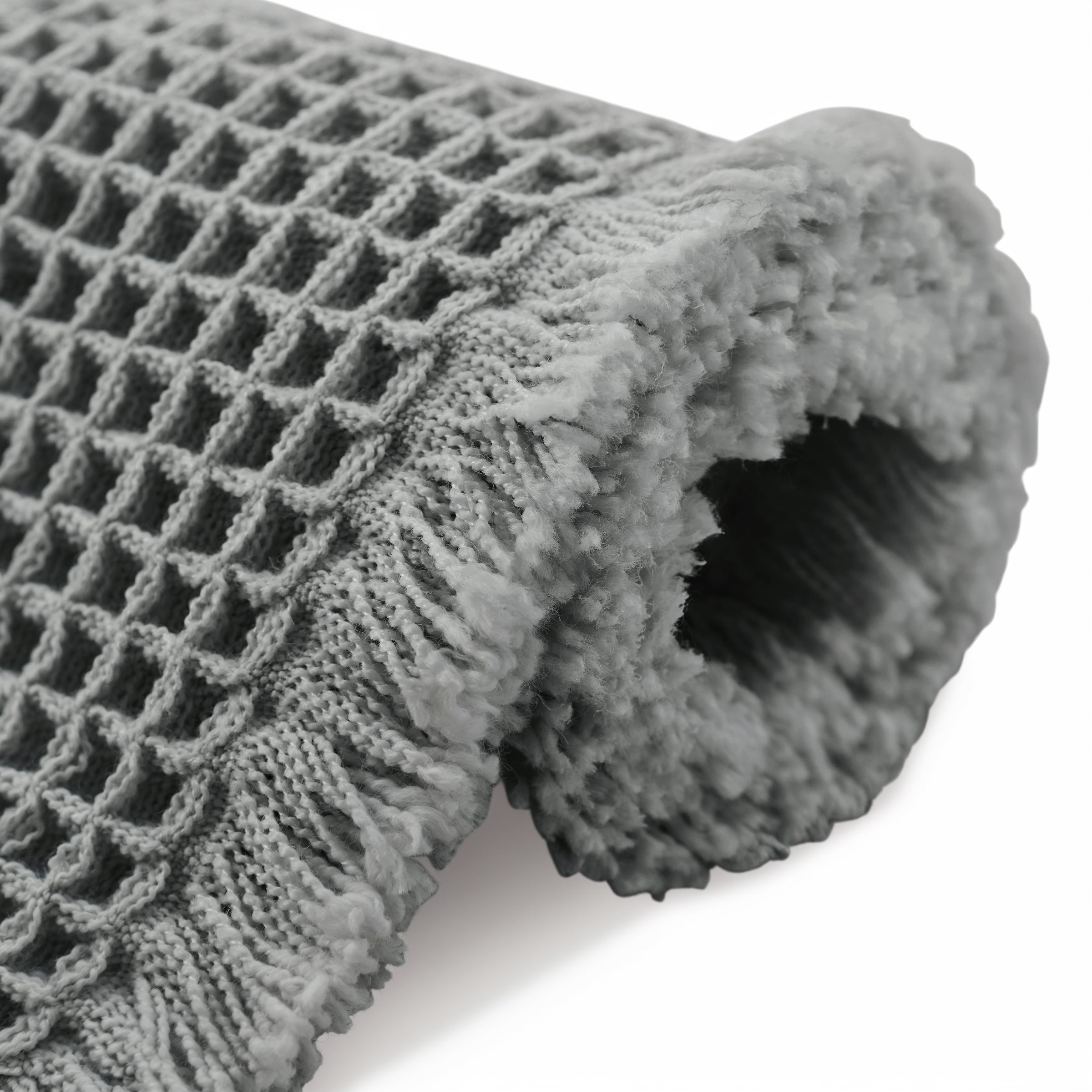 Subrtex Waffle Weave Bathroom Rug, Non Slips, Bath Rug for Bathroom