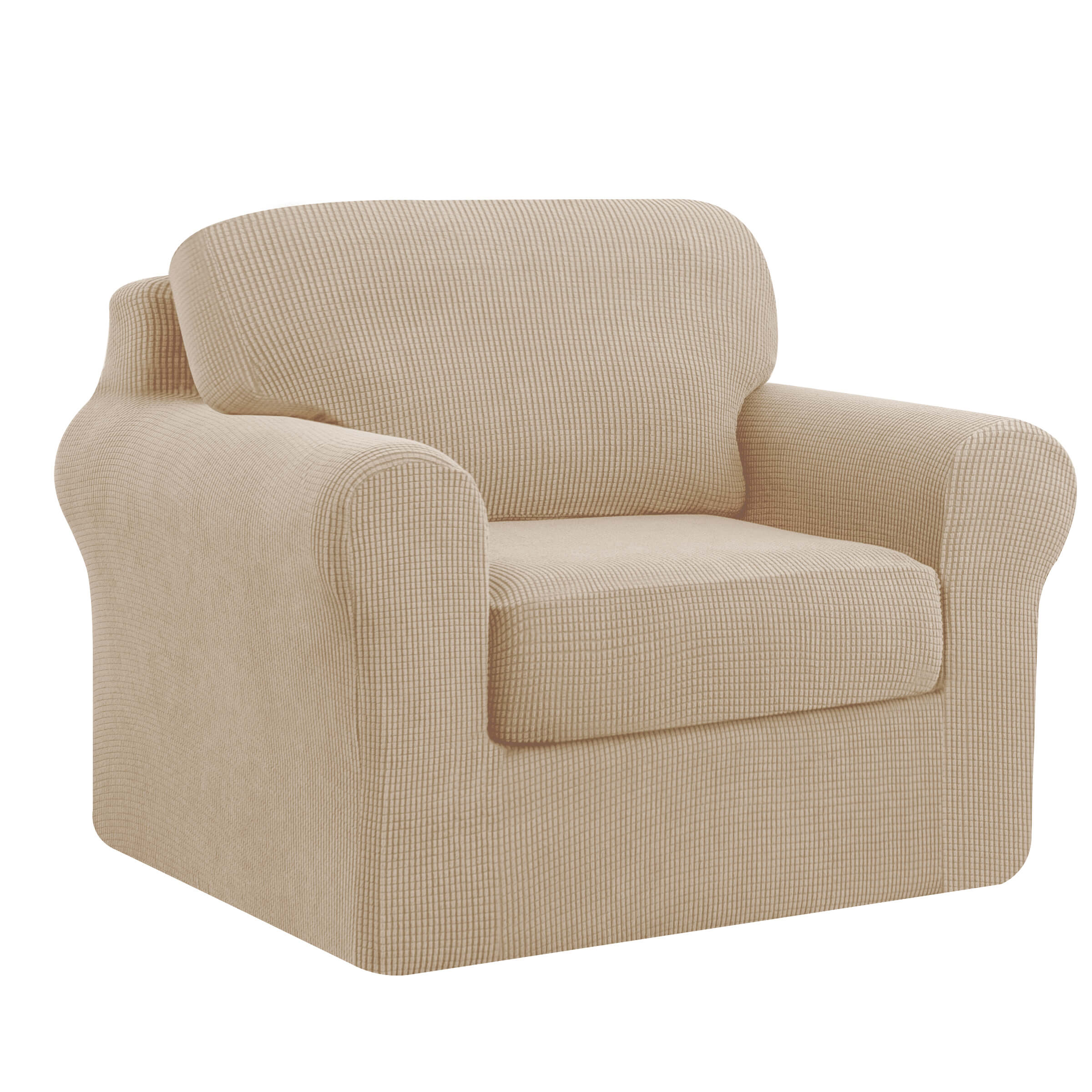 Lunar Multi-PCS Stretch Sofa Slipcover Sets with Backrest Cushion Cover and Seat Cushion Cover