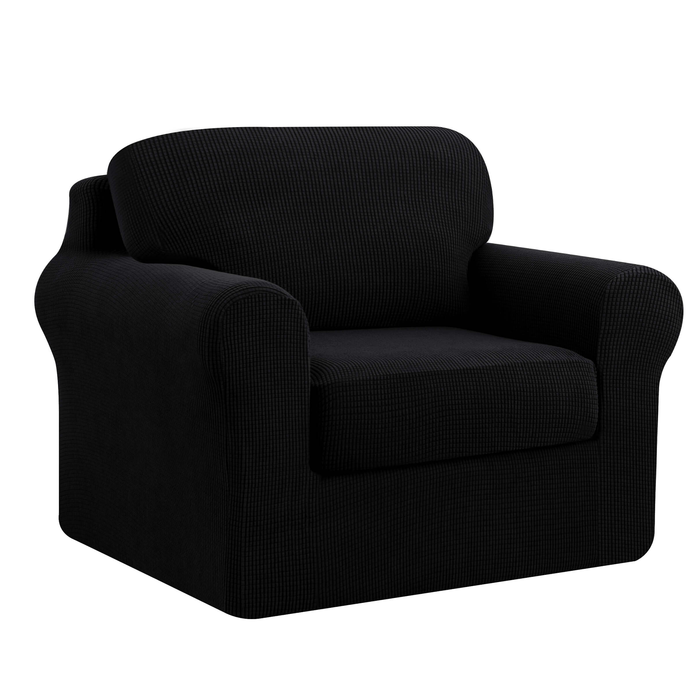 Lunar Multi-PCS Stretch Sofa Slipcover Sets with Backrest Cushion Cover and Seat Cushion Cover