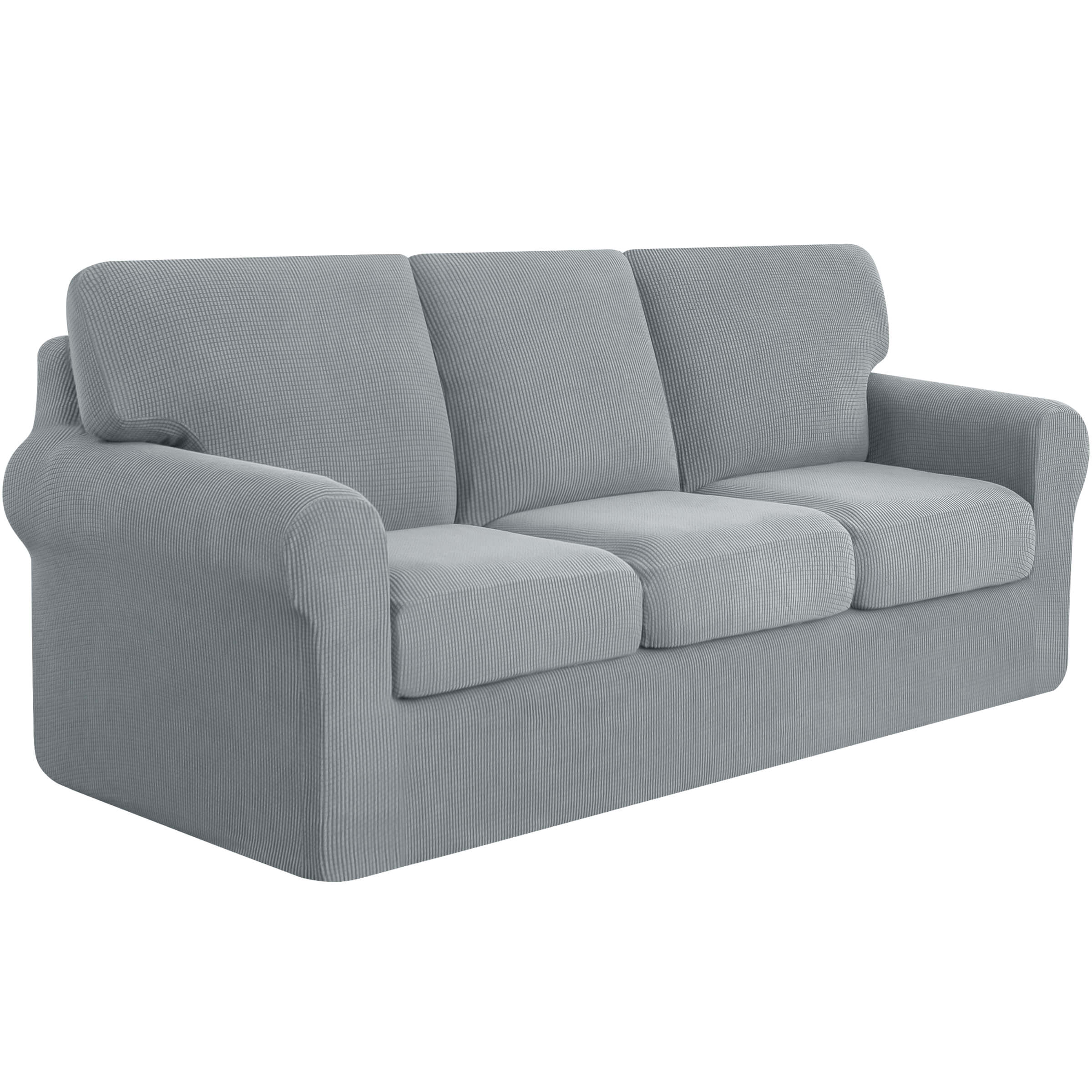 Lunar Multi-PCS Stretch Sofa Slipcover Sets with Backrest Cushion Cover and Seat Cushion Cover