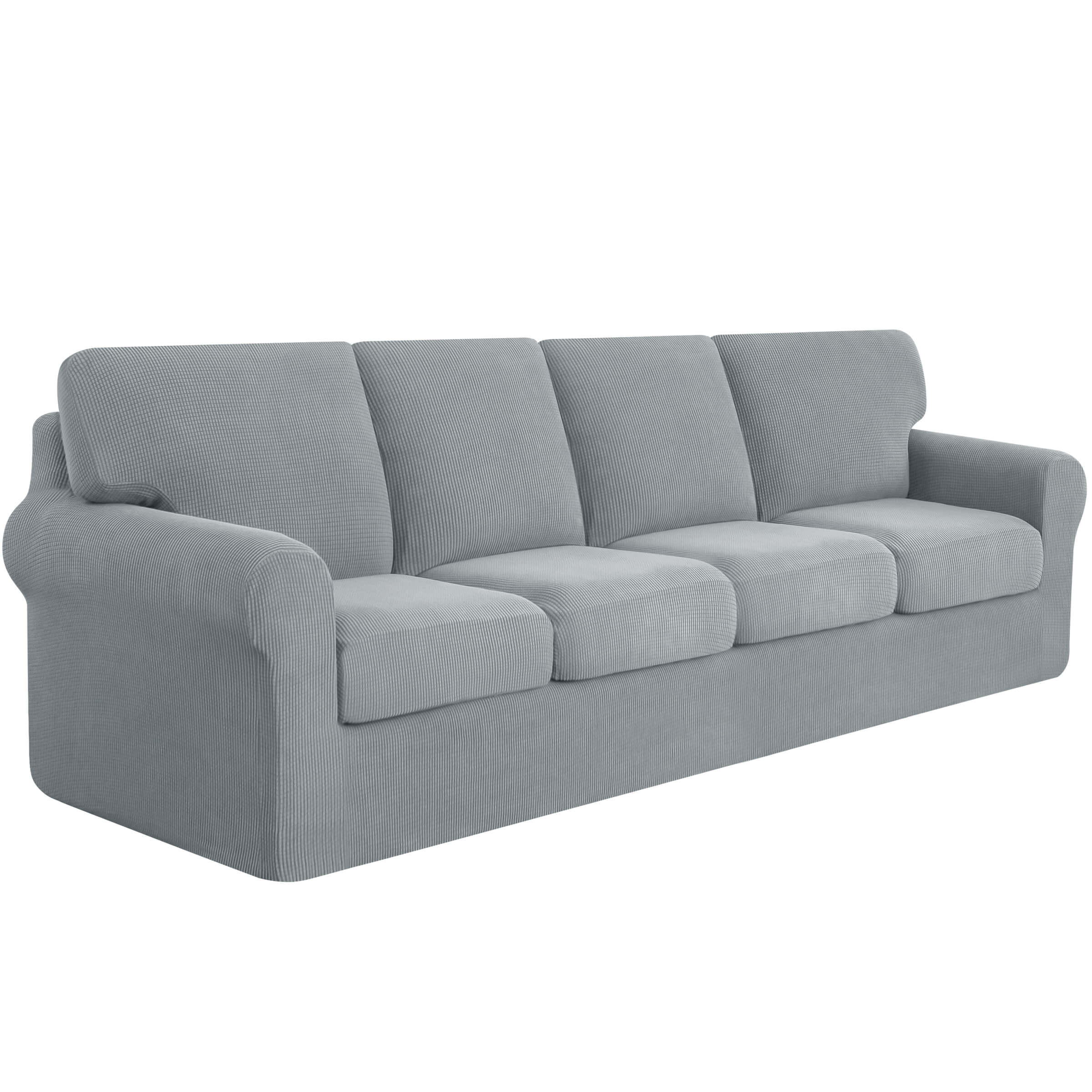 Lunar Multi-PCS Stretch Sofa Slipcover Sets with Backrest Cushion Cover and Seat Cushion Cover