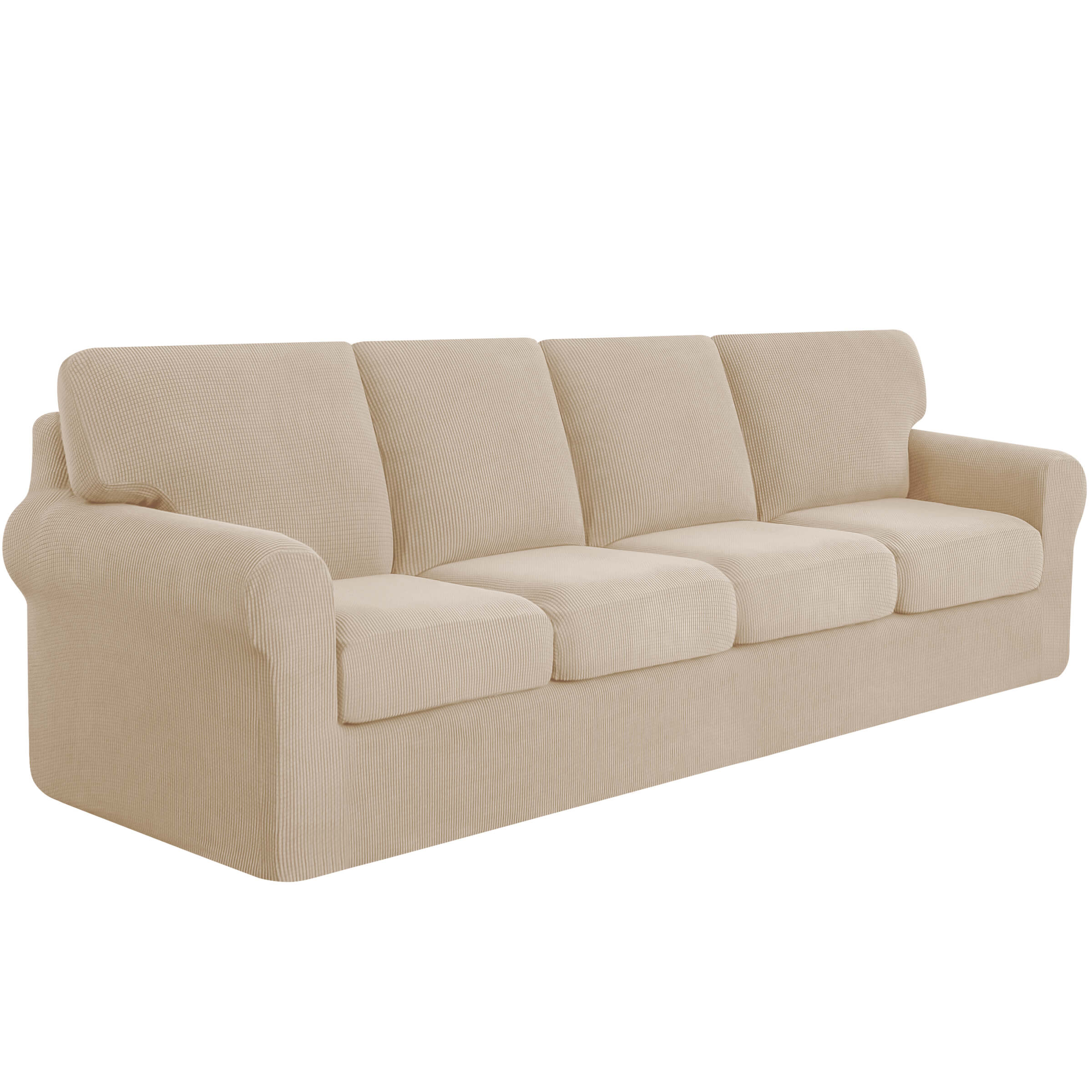 Lunar Multi-PCS Stretch Sofa Slipcover Sets with Backrest Cushion Cover and Seat Cushion Cover
