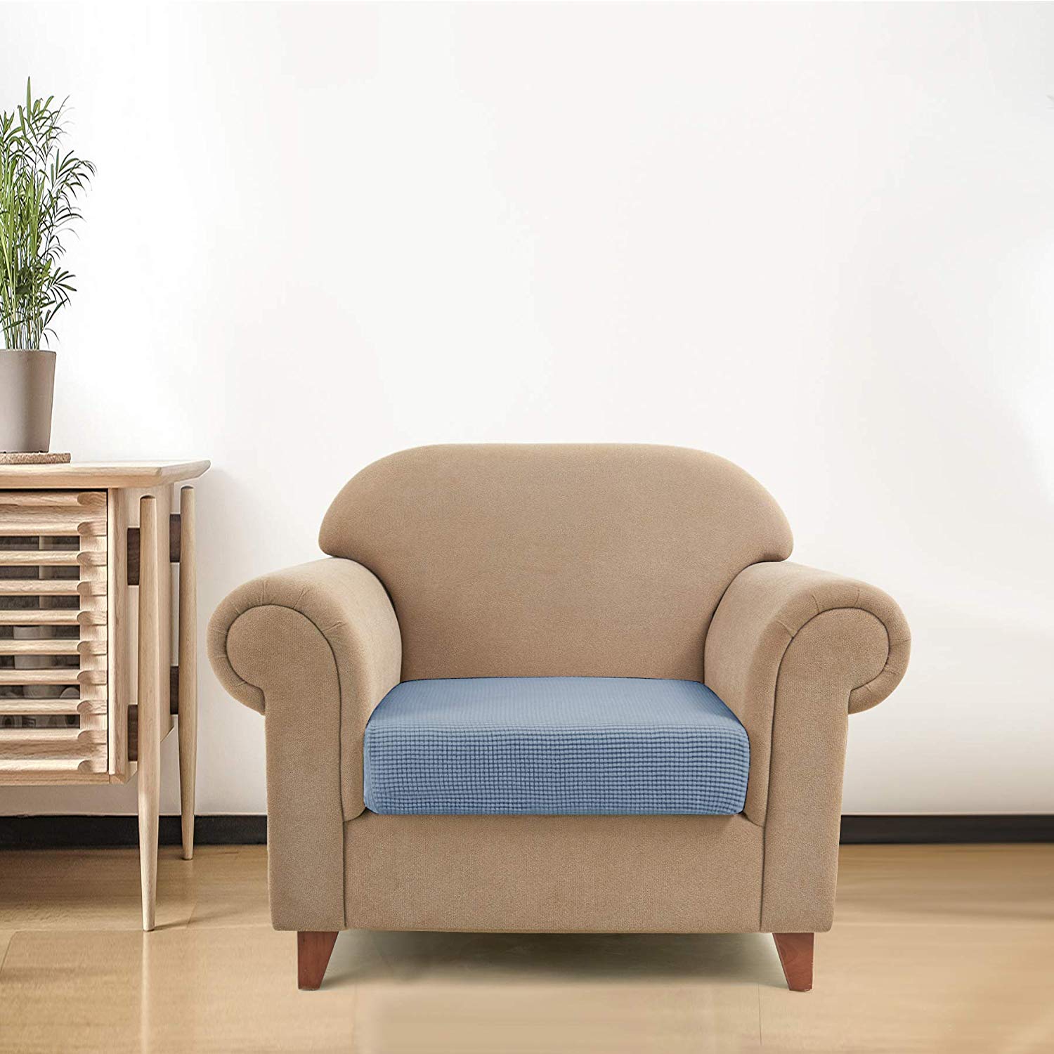 Chair / Steel Blue Plaid