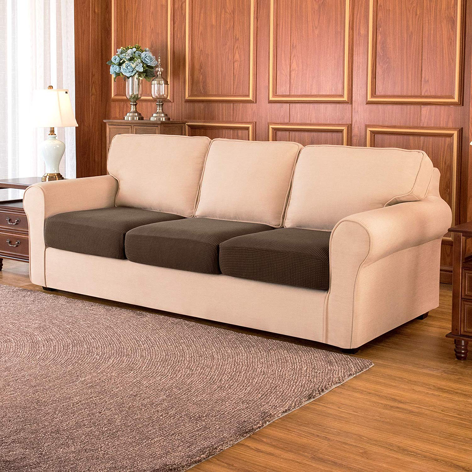 Sofa Cushion / Coffee Plaid