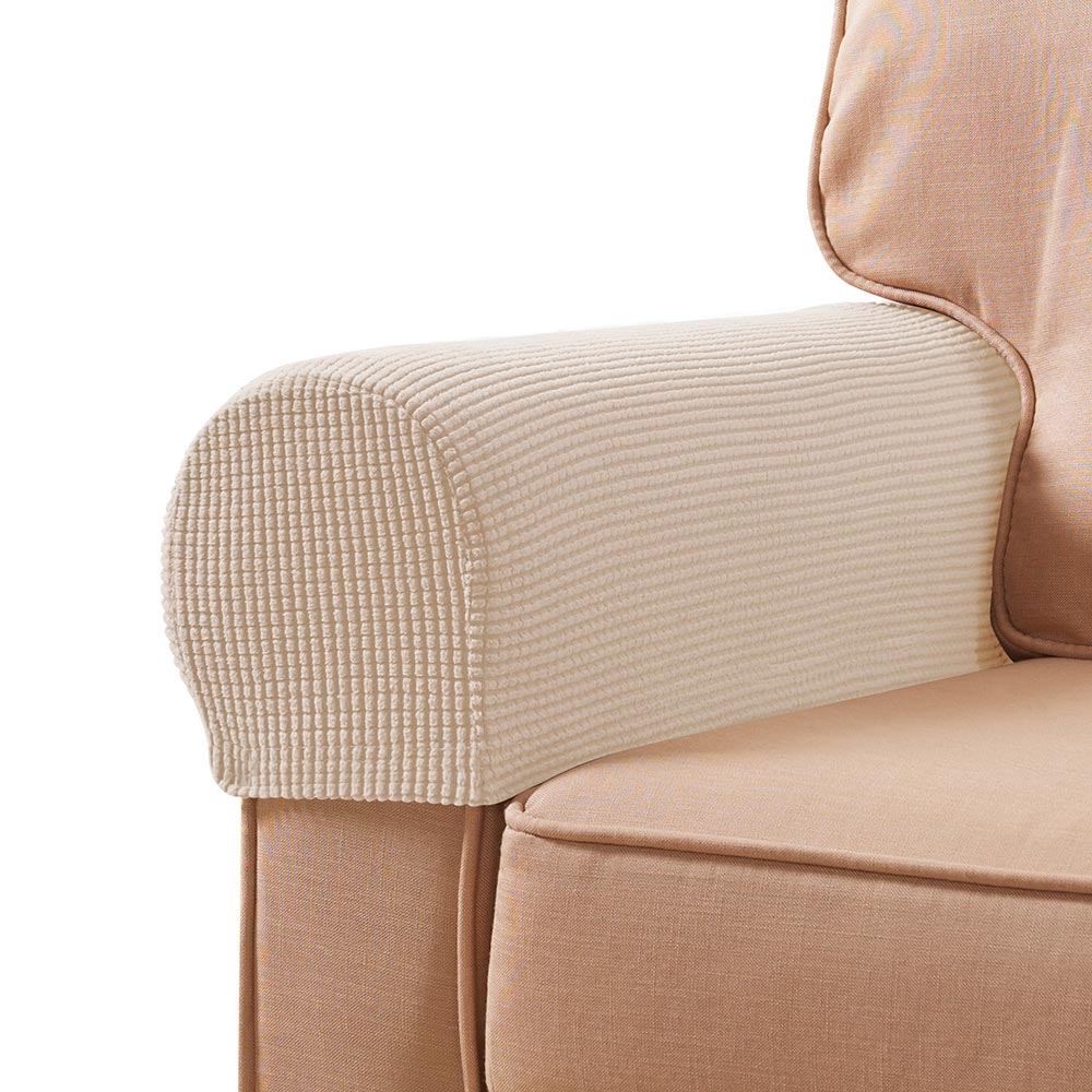 Midred Plaid Stretch Armrest Covers - Set of 2