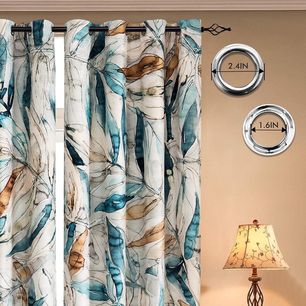 Subrtex Printed Thermal Insulated Curtain, 2 Panel Set