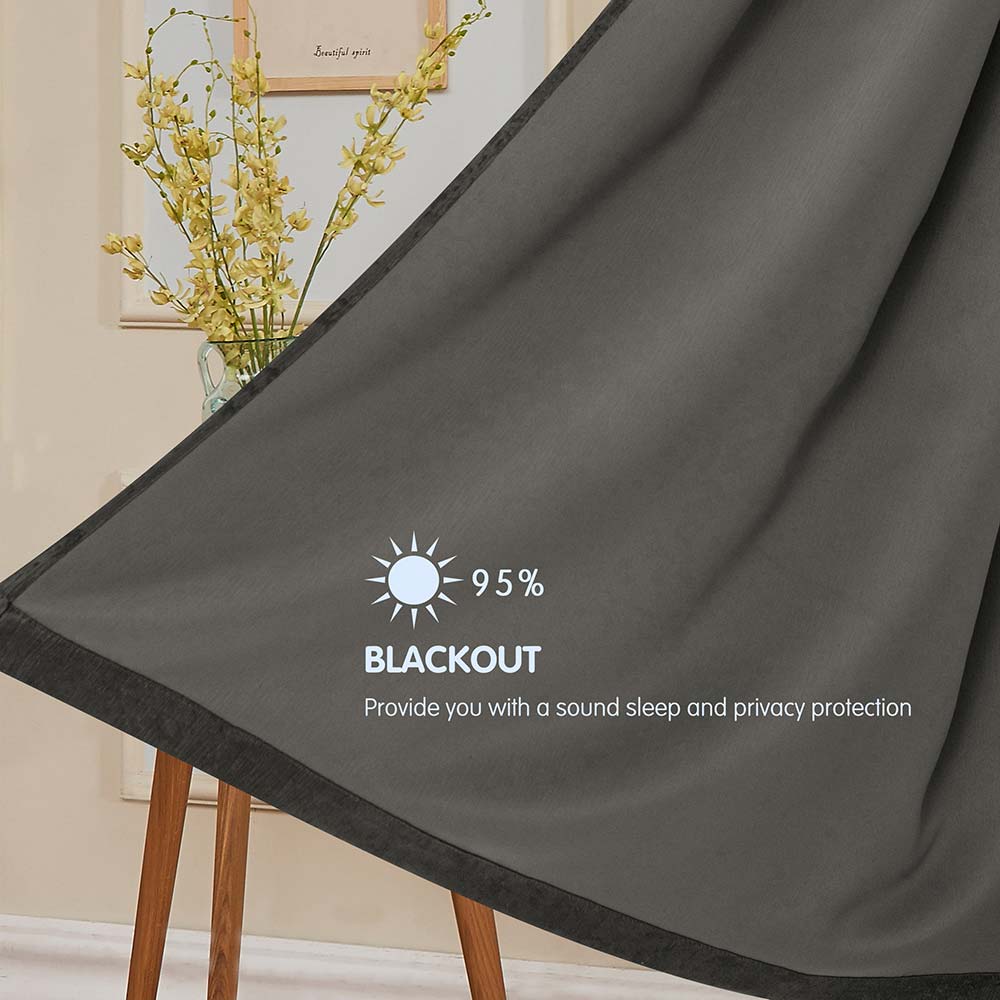 Emboss Thermal Grommet Curtain Panel（2 PANELS SET）