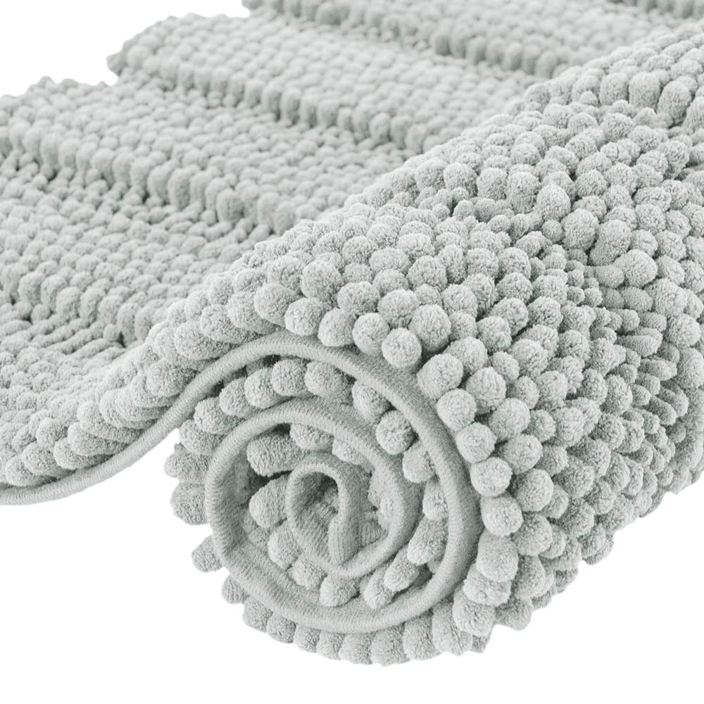 Chenille Extra Soft Striped Plush Bathroom Rugs (Add 2pcs to cart, Get one of them 50%off)